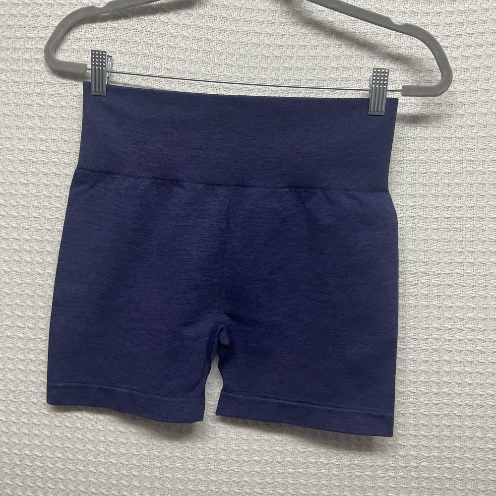 NEW Zyia Women's Seamless Hustle Short Blue Size XL Yoga Gym